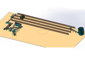 3D-карта линии по производству порошковых удобрений